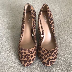 Merona Leopard Pumps